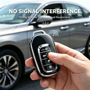 เข้ากันได้กับฝาครอบ <span class=keywords><strong>Honda</strong></span> Key FOB และพวงกุญแจ | เหมาะกับ Accord, <span class=keywords><strong>Civic</strong></span>, CR-V, HR-V, Pilot, Ridgeline, เคส KEYFOB 5ปุ่ม - Product Image 4