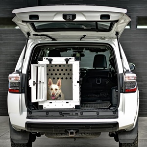 Cage de voyage pliable pour chien de grande taille, en aluminium de haute qualité, avec logo personnalisé, pour berger allemand XL. - Product Image 2