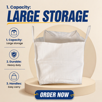 Sac Jumbo Fibc de 1000 kg et 1500 kg pour engrais, sac de conteneur de 1 tonne durable pour production professionnelle