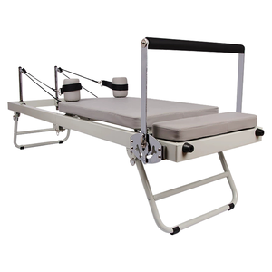 Logotipo personalizado Color Inicio Plegable Aluminio <span class=keywords><strong>Reformer</strong></span> <span class=keywords><strong>Pilates</strong></span> Reformers - Product Image 1