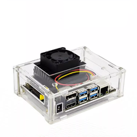 Boîtier transparent en acrylique Jetson Nano NVIDIA beau/anti-poussière/peut installer un ventilateur de refroidissement