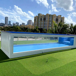 Mobile Container Swim <strong>Pool</strong> for Garden Family Party 9M Acrylic Aboveground <strong>Swimming</strong> Spa <strong>Pool</strong> for Outdoor Family Gatherings - Product Image 1