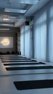 Hot Yoga Studio Room 60*120cm Panel de calefacción por infrarrojos lejanos 720W Calentadores montados en el techo de cristal de carbono con protección contra sobrecalentamiento - Product Image 6