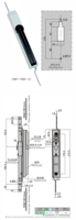 SK1-085-3 KUNLONG Serveur Réseau Cabinet Système Trois Point Wing Rod Loquets En Alliage De Zinc Multi-Point Lock
