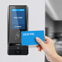 Lecteur de contrôle d'accès TCP/IP PoE LAN NFC RFID avec scanner de code-barres QR, capable de récupérer les enregistrements de pointage
