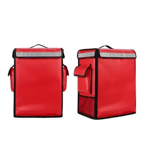 Mochila térmica impermeable reutilizable bolsa de entrega de pizza aislada <span class=keywords><strong>para</strong></span> caja de refrigeración de motocicleta - Product Image 3