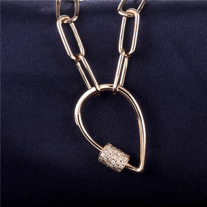 Collier en or à maillons personnalisé MSN-383, vente chaude, or 14k 18k blanc, jaune, rose avec diamants de laboratoire - Product Image 3