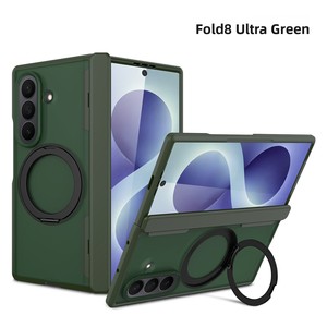 Huanmins Popular 360-Degree Rotating Magnetic <b>Stand</b> Full-Coverage <b>PC</b> Protective Case Card Holder for Z Fold 8 Ultra - Product Image 6