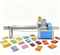 Machine d'emballage horizontale pour sachets de bonbons durs, sachima et barres chocolatées