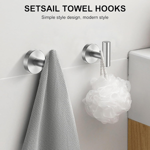 Patère murale mate en acier inoxydable 304 robuste, crochet porte-serviettes pour cuisine et salle <span class=keywords><strong>de</strong></span> bain - Product Image 6