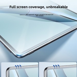 Protector de Pantalla de Vidrio Templado de Cobertura Total para Huawei MatePad Air/11/Pro 12.6, <span class=keywords><strong>Honor</strong></span> MagicPad 3/Pro/V9, Película Protectora para Tablet - Product Image 2