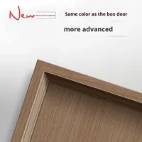 Ensemble de portes intérieures de chambre à coucher en aluminium, écologiques, sans peinture, imperméables, résistantes à l'humidité, insonorisées, design minimaliste fini