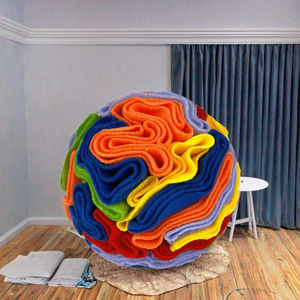 Zehirsiz köpek snudog topu interaktif bez yavaş besleyici zenginleştirme zihinsel stimülasyon koklama oyuncak ile oyuncak tedavi - Product Image 4