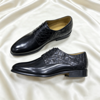 Chaussures Oxford Classiques pour Hommes en Cuir Véritable Noir, Finition Polie à la Main, Idéales pour Tenues Formelles et Professionnelles, Faible MOQ et Logo Personnalisé