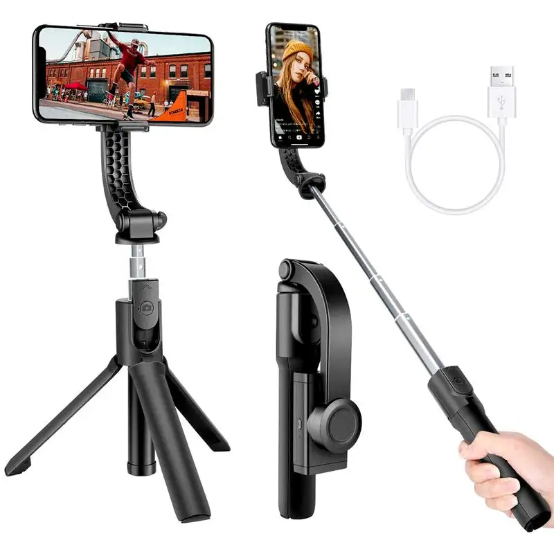 H5 Portable Multi-function Intelligent Gimbal Stabilizer Shooting Smartphone Selfie Stick Tripod Anti-shake Video Stabilizer