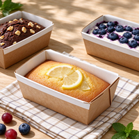 Moule à gâteau rectangulaire jetable en papier sulfurisé, résistant à la chaleur, pour four, idéal pour le gâteau anglais, outil de cuisson alimentaire