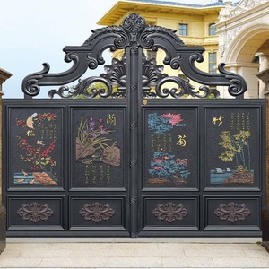 Aluminium <strong>Arch</strong> <strong>Gates</strong> Royal Design Powder Coated Wrought Iron Metal Aluminum Nature Pressure Treated <strong>Wood</strong> Type Customized Color - Product Image 3