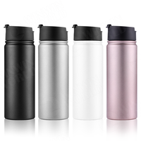 Ventes en gros de blancs pour sublimation, thermos en acier inoxydable 18/8 pour la salle de sport et le fitness, gourde à clapet isolée sous vide, bouteilles d'eau de sport