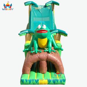 Glissade et parcours d'obstacles gonflables en PVC sur le thème de la grenouille géante, marque WINWAY, pour 20 enfants, utilisation en extérieur - Product Image 3