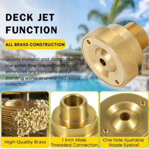 Buses de jet d'eau pour terrasse extérieure en pierre, à pulvérisation directe, en laiton, acier, cuivre, plastique, pour piscine, spa, ornement de sol, 30 mm - Product Image 3