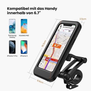 Tùy Chỉnh Không Thấm Nước Điện Thoại Xe Đạp Chủ Xe Máy Điện Thoại Di Động Đứng Điện Thoại Chủ ABS Xe Máy Điện Thoại Di Động Chủ Sở Hữu - Product Image 3