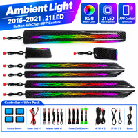 Kit d'éclairage ambiant RGB 64 couleurs pour Honda Civic Accord 2022-2025 10e et 11e génération, contrôle par application Symphony, éclairage intérieur