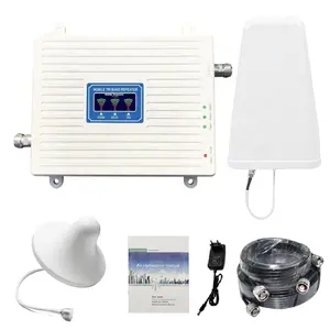 factory price 4g signal booster gsm 900 1800 2100 mhz multi band with outdoor&indoor mushroom antenna