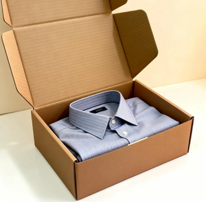 กล่องไปรษณีย์แบบกำหนดเอง กล่องกระดาษคราฟท์แข็งพิเศษ กล่องบรรจุภัณฑ์รักษ์โลกและรีไซเคิลได้สำหรับเสื้อผ้า - Product Image 3