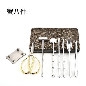 Ensemble d'outils <span class=keywords><strong>de</strong></span> fruits <span class=keywords><strong>de</strong></span> mer Homard Crabe Craquelin Cuillère à fruits <span class=keywords><strong>de</strong></span> mer Fourchette Ciseaux Marteau Picks Ensemble d'outils <span class=keywords><strong>de</strong></span> fruits <span class=keywords><strong>de</strong></span> mer en acier inoxydable avec boîte-cadeau - Product Image 2