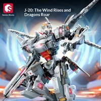 Robot Transformer Robuste 202245 en Plastique ABS, Jouet de Construction à Assembler, Blocs de Construction pour Garçons, Cadeau