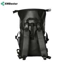 Tas Ransel Tahan Air 25L Motif Serat Karbon untuk Hiking, Drifting, Camping, dan Aktivitas Laut, Dilengkapi Resleting dan Kantong Penyimpanan