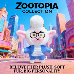 Ciondolo Judy Rabbit della serie Cartoon Zoo, Peluche, Volpecina, Charm per borsa, Portachiavi, Ciondolo per borsa, Articolo per Claw Machine - Product Image 3