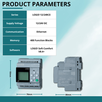 Controlador PLC LOGO de SIEMENS 6ED1052-1MD08-0BA2, Control Industrial y Programación PLC, 8 E/S, 220V, CC-Link/Profibus/Ethernet