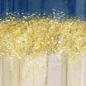 Peintures murales de paysages modernes personnalisées en 3D, dorées et scintillantes, en toile acrylique écologique, impression numérique UV/offset - Product Image 6