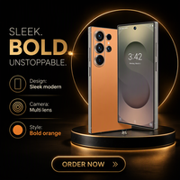 Smartphone Android 15 5G S26 ultra Kualitas Tinggi Kustom, Layar 6.9 Inci Baru, RAM 16GB, ROM 1TB, CPU Deca Core, Pengisian Cepat
