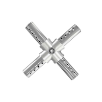Nosel Air Mancur Putar Stainless Steel DN40 16 Jet 1.5 Inch Berulir Desain Modern Garansi 1 Tahun untuk Kolam Air Mancur Danau Nanrun