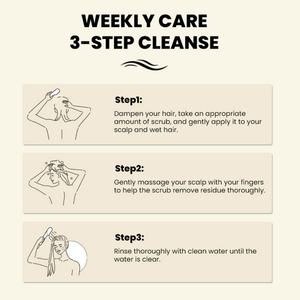 Pegatinas Personalizadas para el Cuidado del Cabello Orgánico, Exfoliante para el Cuero Cabelludo con Biotina y Ácido Salicílico, Tratamiento para la Caspa - Product Image 5