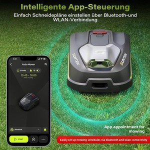 Tondeuse à gazon intelligente 20V Lithium-Ion R1000 à navigation visuelle sans ligne de délimitation, tonte automatique pour jardin, vente en gros pour l'exportation - Product Image 2
