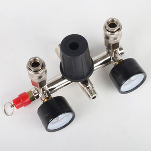 Plowing Air Regulator Black Hat Bracket With Gauge And Safety Valve For Air Compressor And Pump Accessories - Product Image 3