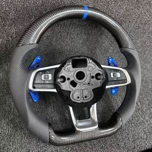 <span class=keywords><strong>Volante</strong></span> Deportivo Personalizado de Fibra de Carbono con Luces LED y Levas de Cambio para Volkswagen Serie MK5 <span class=keywords><strong>Golf</strong></span> GTI <span class=keywords><strong>R32</strong></span> Passat R36 Polo - Product Image 3