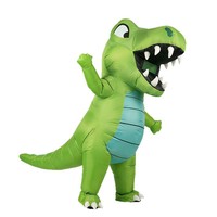 Costume gonflable T-Rex transfrontalier : un déguisement d'Halloween amusant et fantaisiste pour adultes – Vêtements de dinosaure géant à bouche énorme