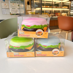 Nuevo Juguete Antiestrés de Hamburguesa Colorido, Súper Suave, Alivia la Ansiedad, Realista, Regalo de Halloween, Venta al Por Mayor - Product Image 1