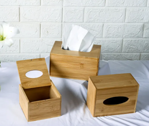 Caja de pañuelos de bambú ecológica de alta calidad al mejor precio - Product Image 3