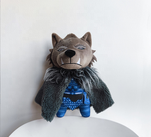 <span class=keywords><strong>Elden</strong></span> Farce anello perimetrale peluche EldenRing gaming lupo mannaro Blaidd animale peluche bambola - Product Image 3