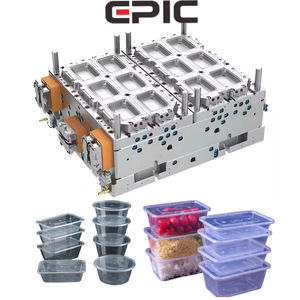 Tek Kullanımlık Öğle Yemeği Kutuları için Yüksek Hızlı Plastik Enjeksiyon Kalıplama İnce Duvarlı Gıda Kapları Kalıpları - Product Image 1