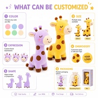 Servicio de Diseño de Peluches Personalizados a partir de Muestras, Fabricación Profesional OEM/ODM, Jirafa Personalizada, Desde el Concepto Hasta el Producto Real, Diseño Gratuito