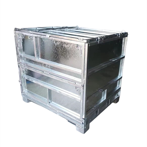 फोल्डेबल धातु कारोबार बॉक्स भारी शुल्क स्टील ibc कंटेनर टोटे टैंक वाहन घुड़सवार तरल टैंक मध्यवर्ती थोक भंडारण - Product Image 1