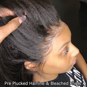 วิกผมหยิกหยักศกทรงตรงแบบบราซิลเลียนวิกผม360เต็มศีรษะแบบถัก HD - Product Image 5