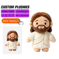 Peluche personnalisée Jésus, jouet en peluche doux, poupée religieuse pour événements chrétiens, cadeau pour l'école du dimanche, souvenir de baptême