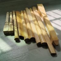 Broche de tampons de bois massif pour l'intérieur, nouveaux modèles, poste de clôture, pilier d'escalier en bois